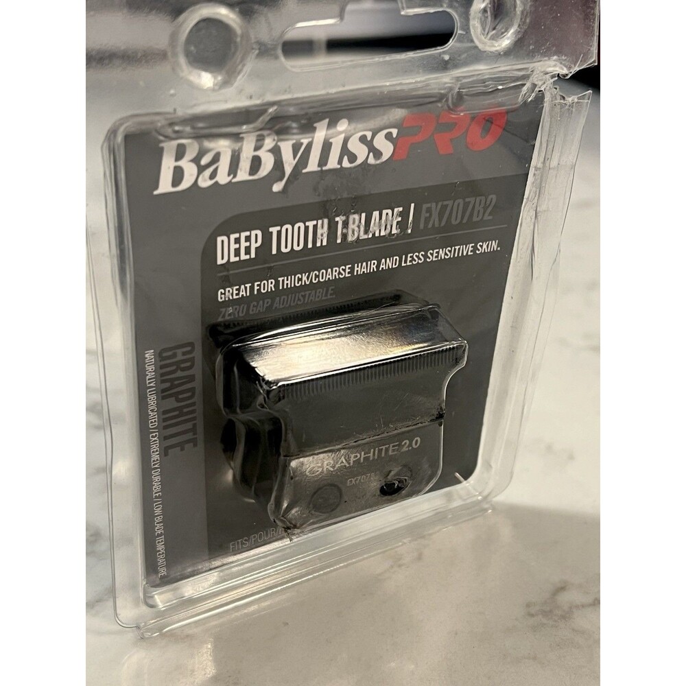 BaBylissPRO FX707B2 Graphite 2.0 Deep Tooth T-Blade New Sealed